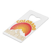 Colorado Mountains Geldbeutel Flaschenöffner (Rückseite Schrägansicht)