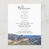 Colorado Mountains Hochzeitsprogramm Flyer (Vorne)