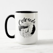 Colorado Mountains Ink Zeichnend Tasse (Links)
