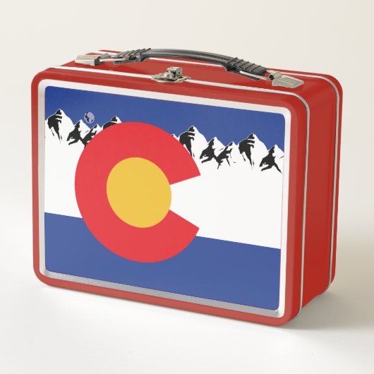 Colorado Mountains Metall Brotdose (Vorderseite)