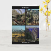 Colorado Mountains Mosaik Foto Collage wird gut Karte (Gelbe Blume)