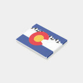 Colorado Mountains Post-it Klebezettel (angewinkelt)