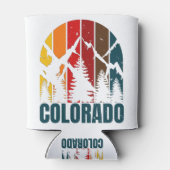 Colorado Mountains Retro Dosenkühler (Rückseite)