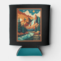Colorado Mountains Retro Farben