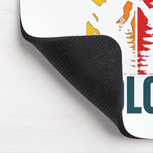 Colorado Mountains Retro Mousepad (Ecke)