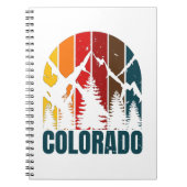 Colorado Mountains Retro Notizblock (Vorderseite)