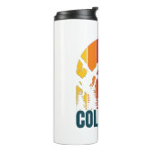 Colorado Mountains Retro Thermosbecher (Nach links gedreht)