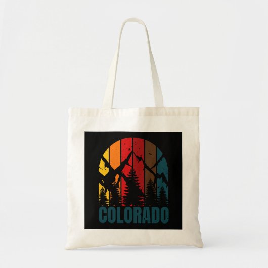 Colorado Mountains Retro Tragetasche (Vorne)