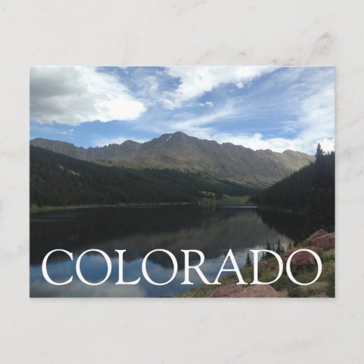 Colorado Mountains und Lake Postkarte (Vorderseite)