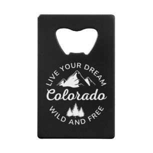 Colorado Mountains Vintag Geldbeutel Flaschenöffner