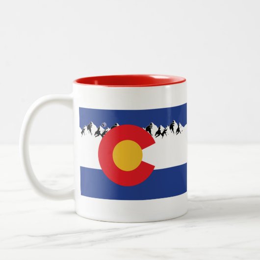 Colorado Mountains Zweifarbige Tasse (Links)