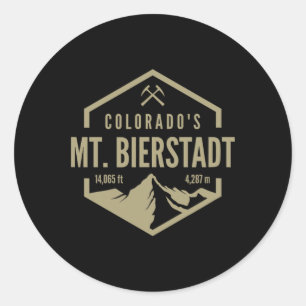 Colorado Mt. Bierstadt  Runder Aufkleber