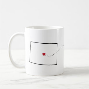 Colorado nach Missouri - Heart2Heart Kaffeetasse