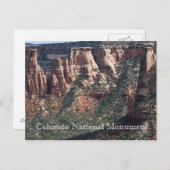 Colorado National Monument Travel Postkarte (Vorne/Hinten)