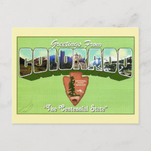 Colorado National Parks Grußpostkarte Postkarte