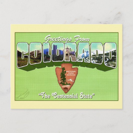 Colorado National Parks Grußpostkarte Postkarte (Vorderseite)