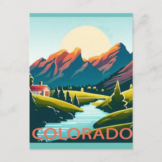 Colorado Nationalpark Landschaft Postkarte (Vorderseite)