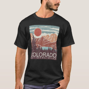 Colorado Nationalpark Retro Berge Natur Wandern T-Shirt