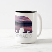 Colorado Native Bear | Sonnenuntergang | Große Tas Zweifarbige Tasse (VorderseiteRechts)