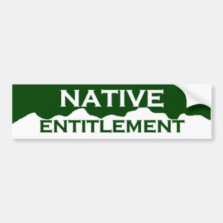 Colorado Native Entitlement Autoaufkleber