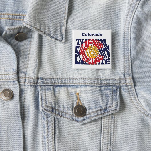 Colorado Nickname Word Art Button (Beispiel)