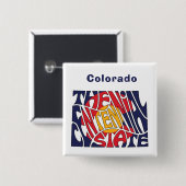 Colorado Nickname Word Art Button (Vorne & Hinten)