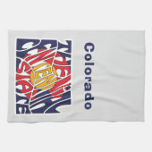 Colorado Nickname Word Art Geschirrtuch (Horizontal)
