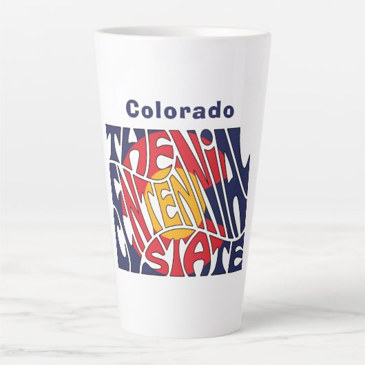 Colorado Nickname Word Art Milchtasse (Vorderseite)