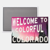 Colorado Northern Lights Bells Magnet (Vorderseite/Rückseite)