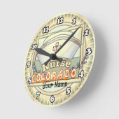 Colorado Nurse Runde Wanduhr (Winkel)
