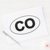 Colorado Oval Sticker (Umschlag)