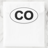 Colorado Oval Sticker (Tasche)
