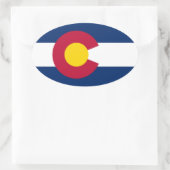 Colorado Ovaler Aufkleber (Tasche)