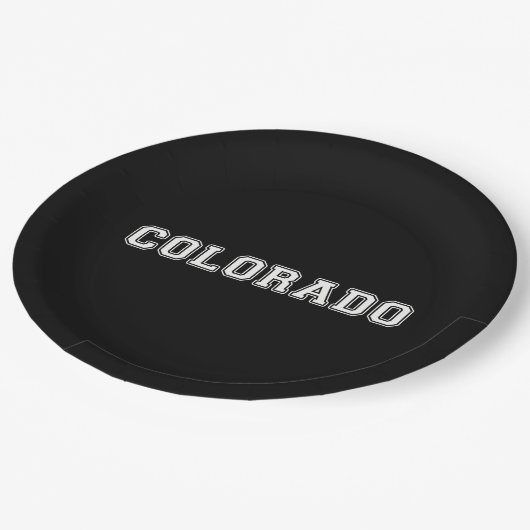 Colorado Pappteller (Schrägansicht)