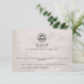 Colorado Passport Wedding RSVP Card Karte (Stehend Vorderseite)