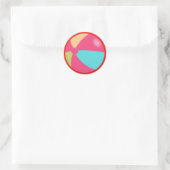 Colorado Pastel Beach Ball Runder Aufkleber (Tasche)
