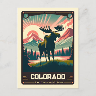 Colorado   Patriotischer Geist Vintage Postkarte