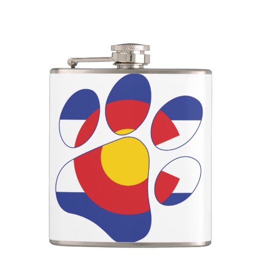 Colorado Paws Flachmann (Vorderseite)