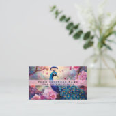 Colorado Peacock Business Cards Visitenkarte (Stehend Vorderseite)