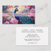 Colorado Peacock Business Cards Visitenkarte (Vorne/Hinten)