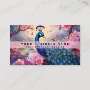 Colorado Peacock Business Cards Visitenkarte