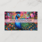 Colorado Peacock Business Cards Visitenkarte (Vorderseite)