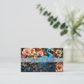 Colorado Peacock Business Cards Visitenkarte (Stehend Vorderseite)