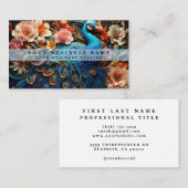 Colorado Peacock Business Cards Visitenkarte (Vorne/Hinten)