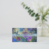 Colorado Peacock Business Cards Visitenkarte (Stehend Vorderseite)