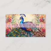 Colorado Peacock Business Cards Visitenkarte (Vorderseite)