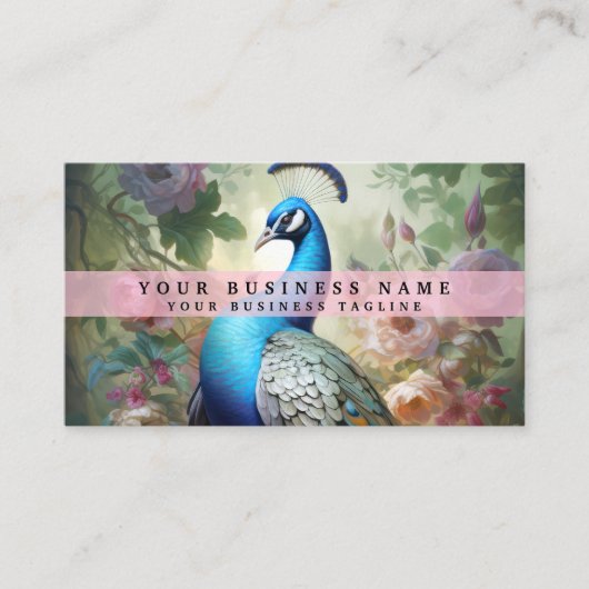Colorado Peacock Business Cards Visitenkarte (Vorderseite)