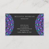 Colorado Petal Mosaic Mandala Business Card Visitenkarte (Rückseite)