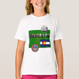 Colorado Picture Text, Flag, Siegel, Quarter, Kart Hoodie