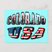 Colorado Picture und USA Text Postkarte (Vorderseite)
